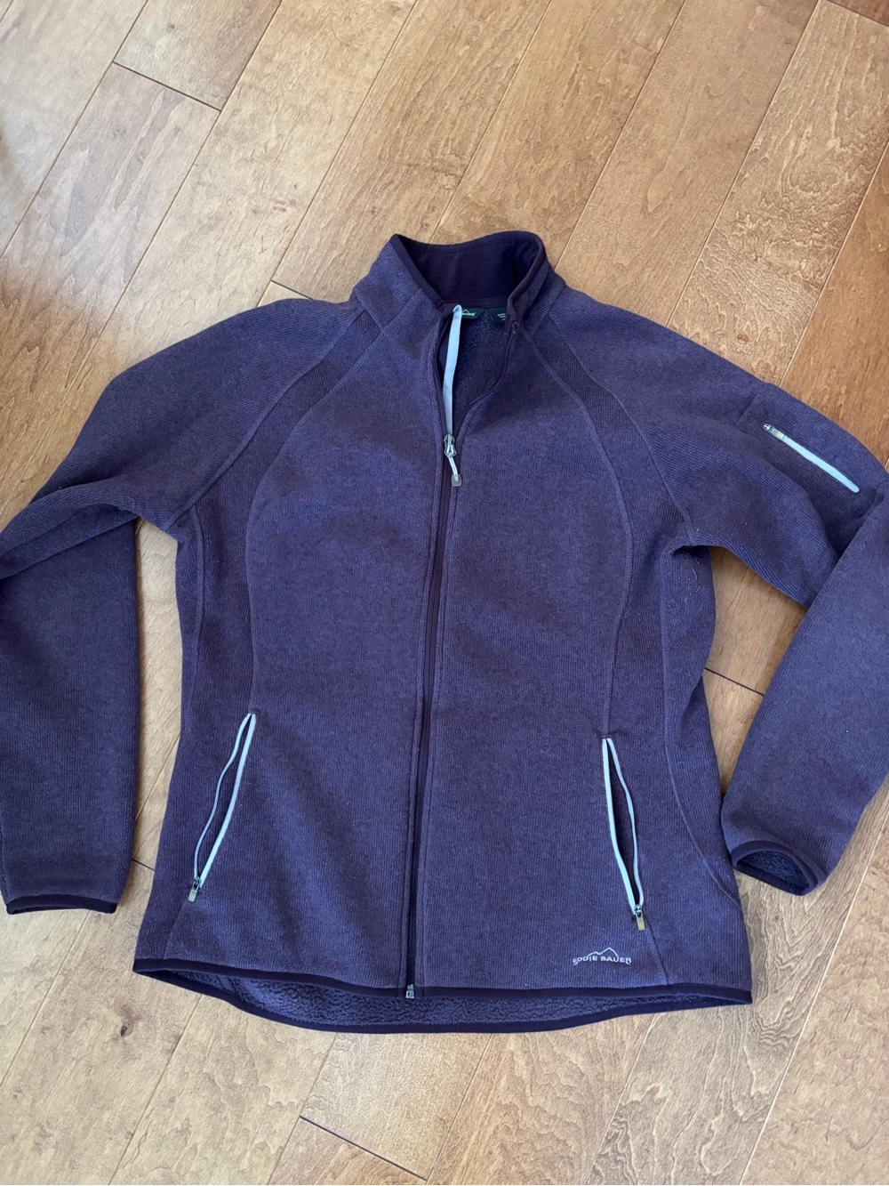 Eddie Bauer Purple Full-Zip Fleece Jacket